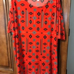 LulaRoe Irma top Aztec print